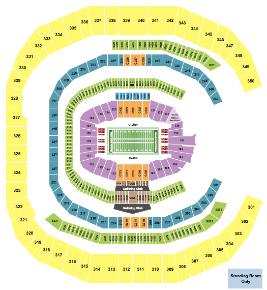 Mercedes-Benz Stadium Peach Bowl Seating Chart